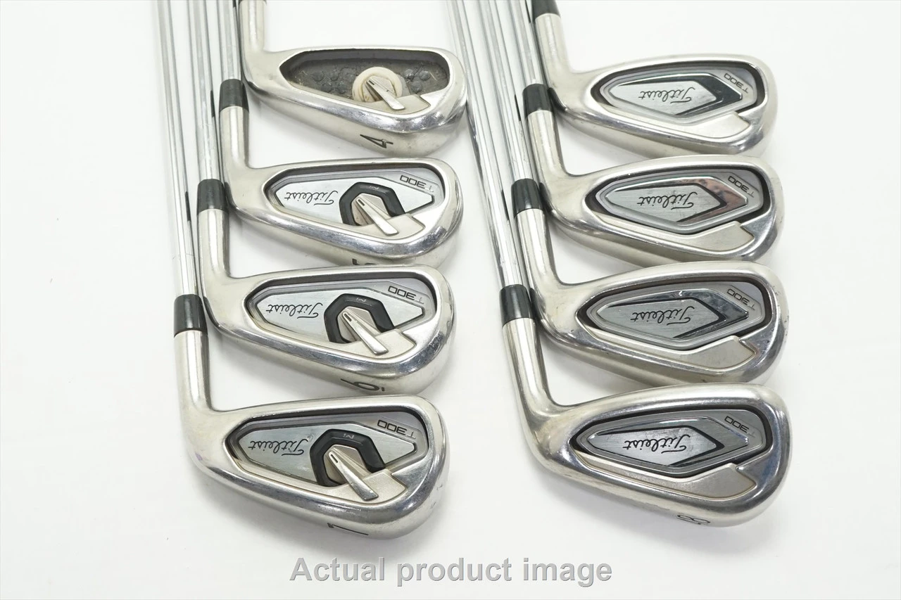Titleist T300 Iron Set 4-Pw, 48 Stiff Flex Amt Red Steel 1042696 Good 6 Titleist T300 Iron Set 4-Pw, 48 Stiff Flex Amt Red Steel 1042696 Good - Image 4