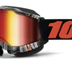 100% Accuri 2 Snowmobile Goggles - Mirrored Lens -taylormade shop 100 accuri2 snowmobile goggle geospace lens geospace mirror red 2