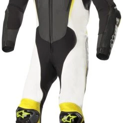 Alpinestars Atem V3 Race Suit -taylormade shop alpinestars atemv3 race suit black white fluo yellow scaled