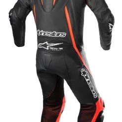 Alpinestars Fusion Race Suit -taylormade shop alpinestars fusion leather suit pc black red fluo black white 3