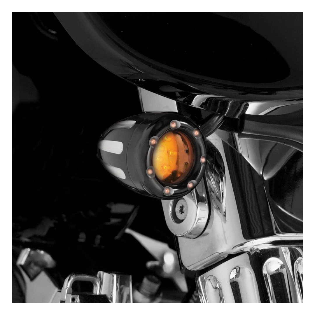 Arlen Ness LED Deep Cut Front Turn Signal For Harley Touring 1998-2023 4 Arlen Ness LED Deep Cut Front Turn Signal For Harley Touring 1998-2023 - Image 2