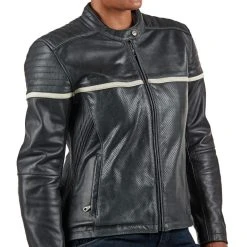 BILT Alder 2 Women's Leather Jacket -taylormade shop bilt alder2 womens leather jacket black cream 14