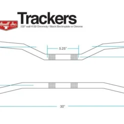 Biltwell Parts Biltwell Tracker Low 7/8" Handlebars -taylormade shop biltwell tracker78 handlebars 1