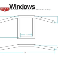Biltwell Parts Biltwell Window 1" Handlebars -taylormade shop biltwell window handlebars