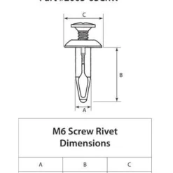 Bolt Hardware M6 Screw Rivet Kit Yamaha -taylormade shop bolt hardware m6 screw rivet kit10 pk 2