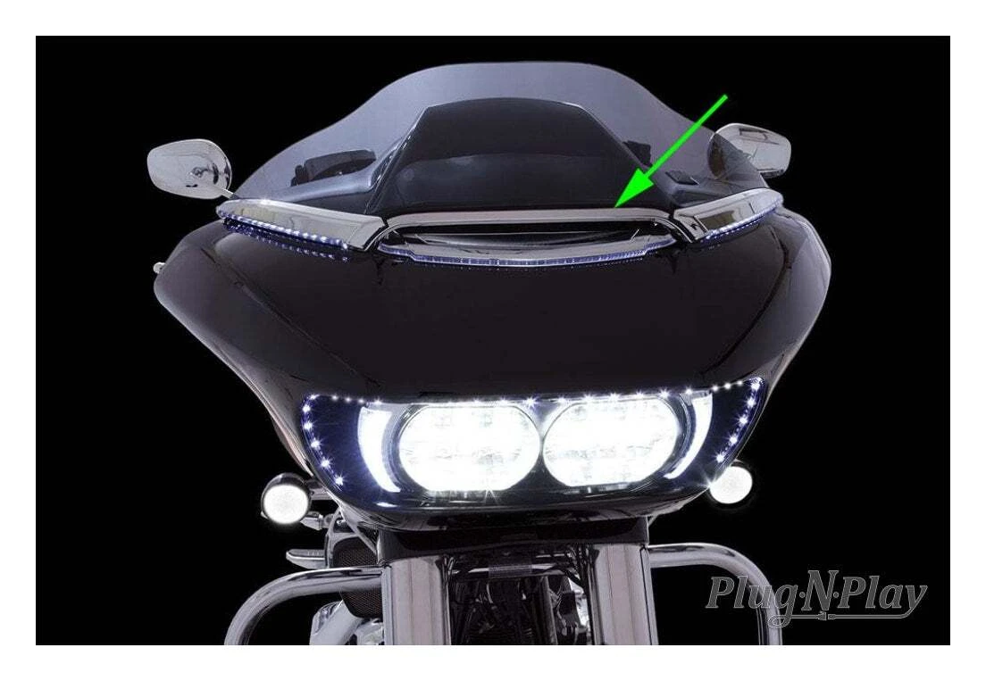 Ciro Center Windshield Trim For Harley Road Glide 2015-2023 7 Ciro Center Windshield Trim For Harley Road Glide 2015-2023 - Image 5