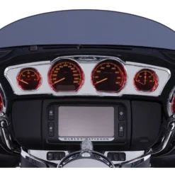 Ciro Dash Accent For Harley Touring 2014-2023 -taylormade shop ciro dash accent for harley touring20142021 chrome 1