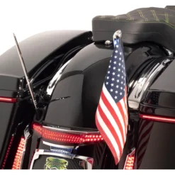 Ciro High Caliber Flexible Antenna For Harley Touring 1989-2023 -taylormade shop ciro high caliber flexible antenna chrome