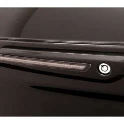 Ciro LED Saddlebag Hinge Covers For Harley Touring 2014-2021 -taylormade shop ciro led saddlebag hinge coversfor harley touring20142021 smoke black 1