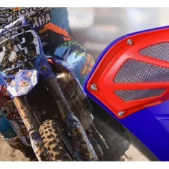 Cycra Powerflow Radiator Shrouds W/ Extension Yamaha YZ250FX / WR250F 2015-2016 Blue [Previously Installed]