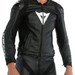 Dainese Sport Pro Perforated Leather Jacket -taylormade shop dainese sport pro perforated leather jacket black white 2 scaled