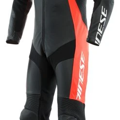 Dainese Tosa Perforated Race Suit -taylormade shop dainese tosa perforated leather suit black black white 2