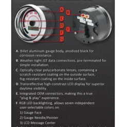 Dakota Digital MVX-8K Series Plug-In 6-Gauge Kit For Harley Touring 2004-2013 -taylormade shop dakota digital mvx8 k digital analog plug in6 gauge kit for harley touring20042013 11