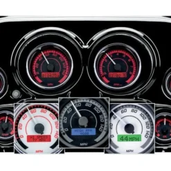 Dakota Digital MVX-8K Series Plug-In 6-Gauge Kit For Harley Touring 2004-2013 -taylormade shop dakota digital mvx8 k digital analog plug in6 gauge kit for harley touring20042013 7