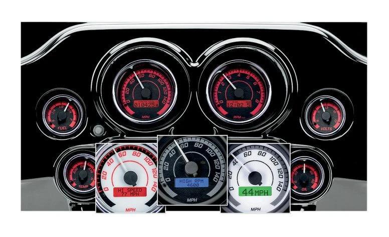 Dakota Digital MVX-8K Series Plug-In 6-Gauge Kit For Harley Touring 2004-2013 - Image 5