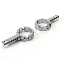 Denali Conventional Fork Tube Auxiliary Light Mount -taylormade shop denali conventional fork tube auxiliary light mount chrome 4