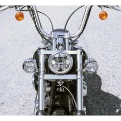 Denali Conventional Fork Tube Auxiliary Light Mount -taylormade shop denali conventional fork tube auxiliary light mount chrome 6