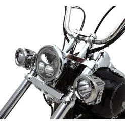 Denali Conventional Fork Tube Auxiliary Light Mount -taylormade shop denali conventional fork tube auxiliary light mount chrome 7