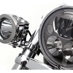 Denali Conventional Fork Tube Auxiliary Light Mount -taylormade shop denali conventional fork tube auxiliary light mount chrome 8