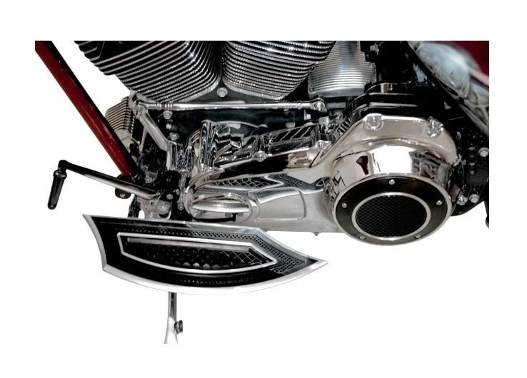 Eddie Trotta Designs Eddie Trotta Cross Cut Driver Floorboards For Harley FL 1986-2023 - Image 2