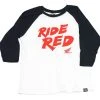 Factory Effex Youth Honda Ride Red Baseball T-Shirt -taylormade shop factory effex honda ride youth baseball shirt black white