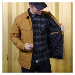 Fasthouse Elysian Quilted Flannel -taylormade shop fasthouse elysian quilted flannel tobacco tobacco 2