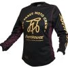 Fasthouse Youth Girl's Grindhouse Golden Script Jersey -taylormade shop fasthouse youth girls grindhouse golden script jersey black