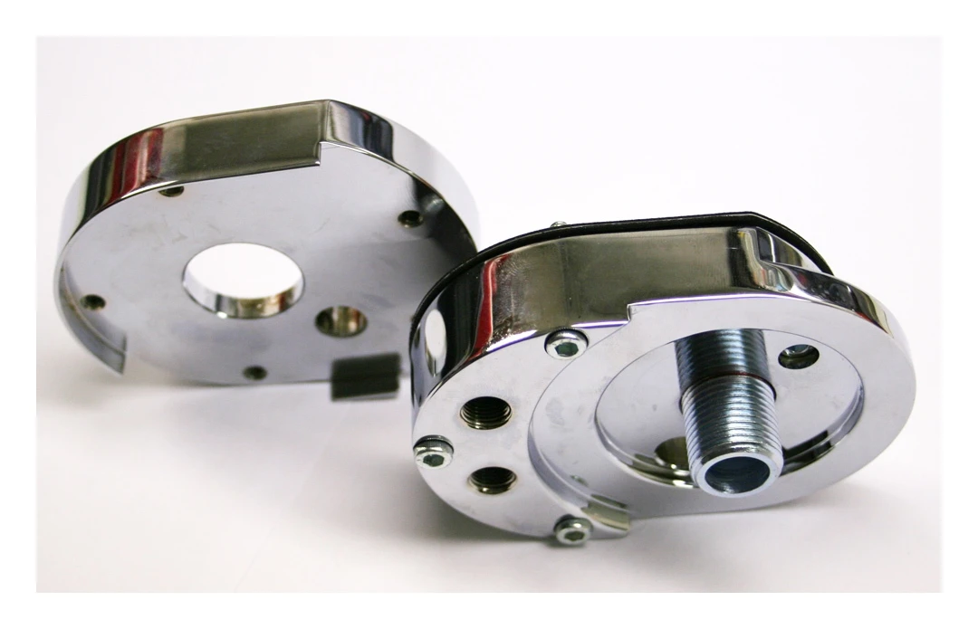 Feuling Offset Sandwich Oil Cooler Adapter For Harley Twin Cam 1999-2017 6 Feuling Offset Sandwich Oil Cooler Adapter For Harley Twin Cam 1999-2017 - Image 4