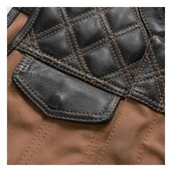 First Manufacturing Hunt Club Leather/Canvas Vest -taylormade shop first manufacturing hunt club motorcycle leather canvas vest 3