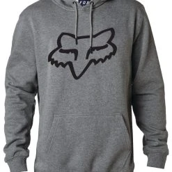 Fox Racing Legacy Fox Head Pullover Hoody -taylormade shop fox racing legacy fox head pullover fleece grey black scaled