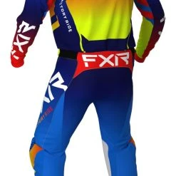 FXR Helium MX Pants -taylormade shop fxr helium mx pants blue hi viz yellow red 3