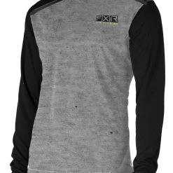 FXR Tenacious Merino Long Sleeve Top -taylormade shop fxr tenacious merino longsleeve heather hi vis black 1