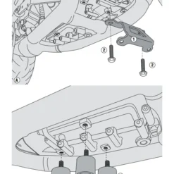 Givi RP5117KIT Skid Plate Fit Kit BMW R1200R / R1200RS 2015-2018