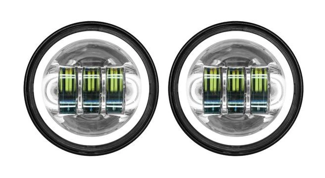 HogWorkz LED 4 1/2" Halomaker Passing Lamps For Harley 7 HogWorkz LED 4 1/2" Halomaker Passing Lamps For Harley - Image 5