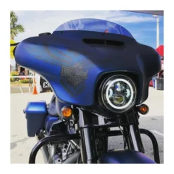 HogWorkz LED 7" Halomaker Headlight For Harley 1994-2023 -taylormade shop hog workz led7 halomaker headlight for harley 16