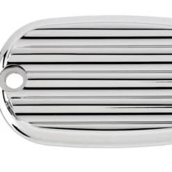 Joker Machine Finned Rear Master Cylinder Cover For Harley Big Twin 1999-2017 -taylormade shop joker machine cover r mc finned chrome