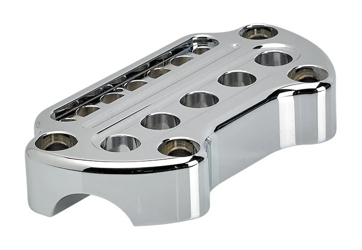 Joker Machine Riser Handlebar Top Clamp Indicator Light Cutout For Harley - Image 6