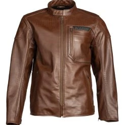 Klim Sixxer Leather Jacket -taylormade shop klim sixxer leather jacket brown 1