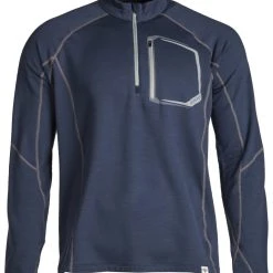 Klim Teton Merino Wool 1/4 Zip Shirt -taylormade shop klim teton merino wool zip blue 1 scaled