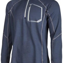 Klim Teton Merino Wool 1/4 Zip Shirt -taylormade shop klim teton merino wool zip blue scaled