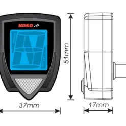 Koso Gear Indicator Honda Grom 2014-2020 -taylormade shop koso gear indicator honda grom20142015 black 4