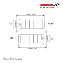 Koso Titan 7/8" Heated Grips -taylormade shop koso titan heated grips 4