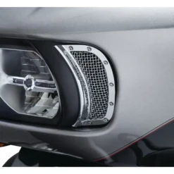 Kuryakyn Mesh Headlight Vent Accents For Harley Road Glide 2015-2023 -taylormade shop kuryakyn mesh headlight vent accents for harley road glide20152017 3