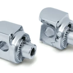 Kuryakyn Non-Pivoting Splined Adapter Male Floorboard Mounts For Harley 2006-2023 Chrome [Open Box]