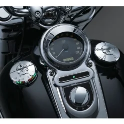 Kuryakyn Zombie LED Fuel And Battery Gauge For Harley 1988-2018 -taylormade shop kuryakyn zombie led fuel and battery gauge for harley19882015 chrome 1