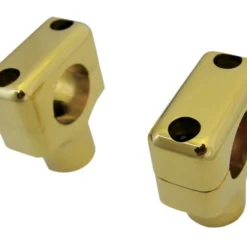 LA Choppers Brass Handlebar Risers For Harley