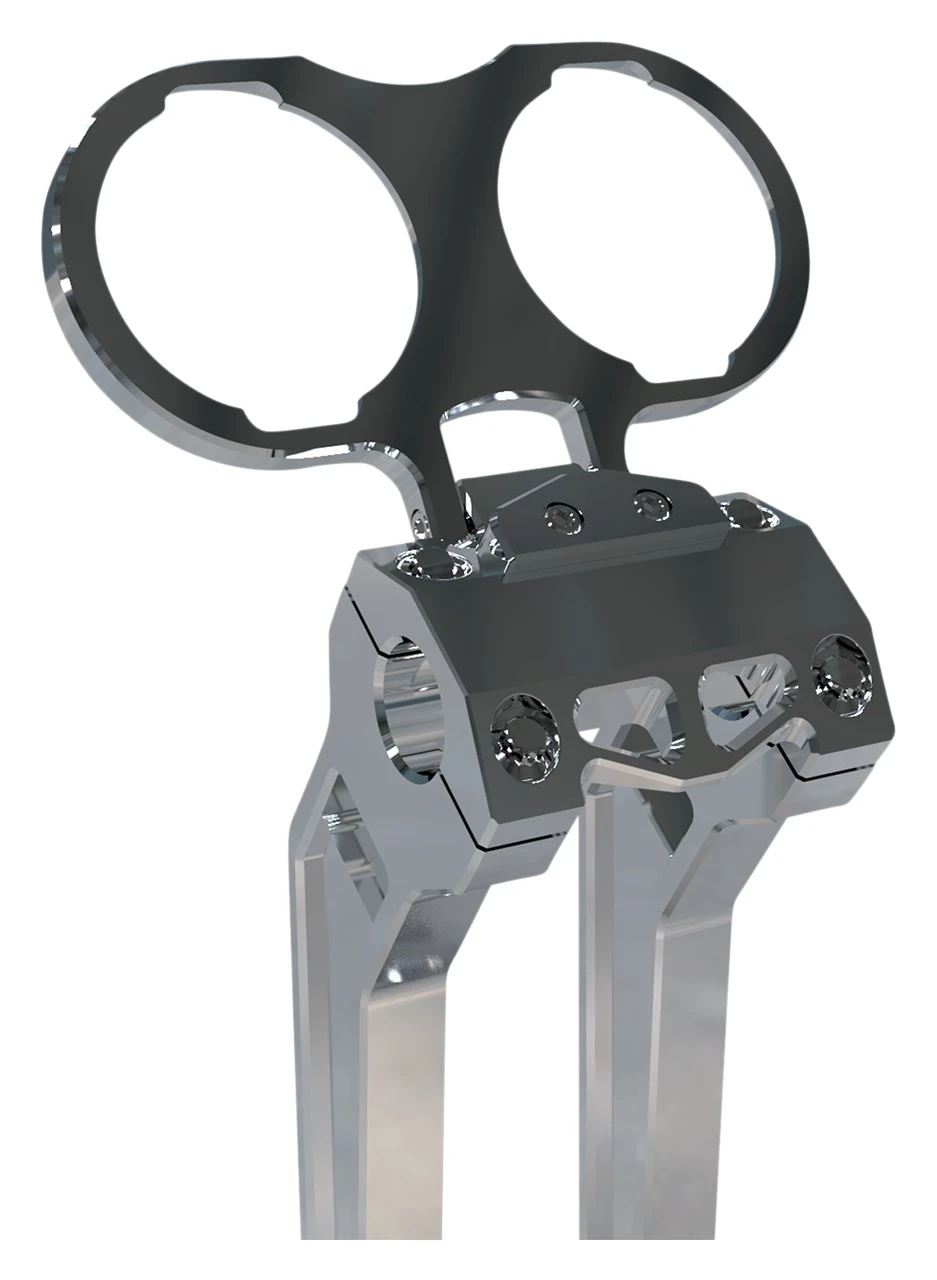 LA Choppers Dual Gauge Mount For Harley Dyna / Sportster 1999-2022 - Image 2