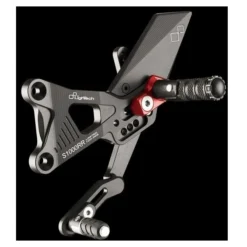 LighTech Track System Rearset Foot Peg Bracket -taylormade shop ligh tech track system rearset foot peg bracket red 1