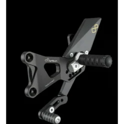 LighTech Track System Rearset Foot Peg Bracket -taylormade shop ligh tech track system rearset foot peg bracket silver 1