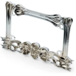 Milwaukee Twins Skull License Plate Frame -taylormade shop milwaukee twins skull license plate frame 1 scaled